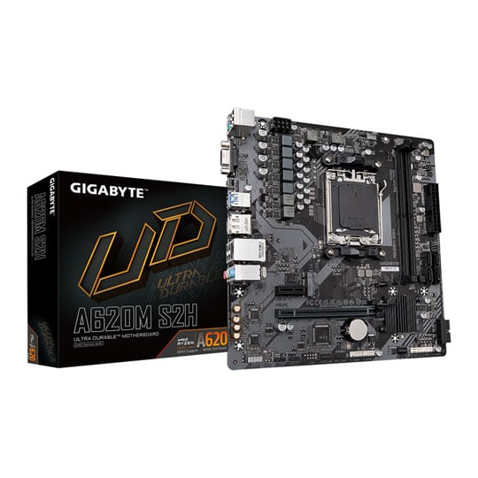 Gigabyte A620M S2H AM5 DDR5 PCIe 4.0 Micro-ATX Motherboard