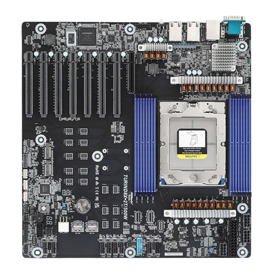 ASRock Rack TURIND8X-2T/500W AMD EPYC 9004 & 9005 Series Motherboard ASRock Rack TURIND8X-2T/500W AMD EPYC 9004 & 9005 Series Motherboard