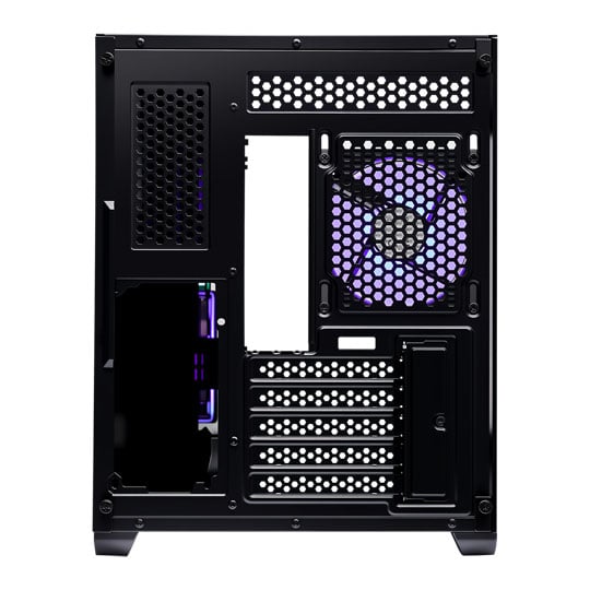 Cooler Master Elite 481 Wood Black Dual Chamber RGB MicroATX Tower Tempered Glass PC Case : image 4