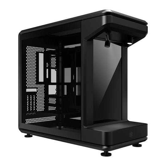 Cooler Master MasterFrame 360 Stage LCD Black Mid Tower Tempered Glass PC Gaming Case