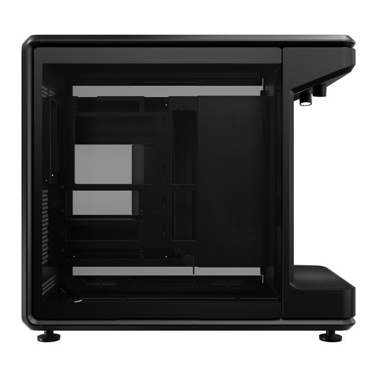 Cooler Master MasterFrame 360 Stage LCD Black Mid Tower Tempered Glass PC Gaming Case