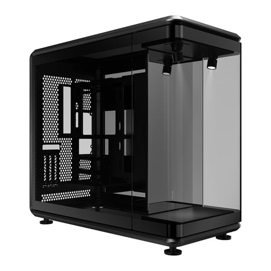 Cooler Master MasterFrame 360 Panorama Black Mid Tower Tempered Glass PC Gaming Case