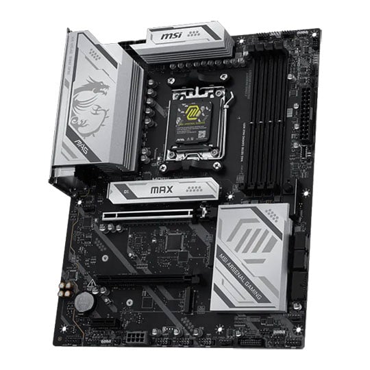 MSI MAG X870E GAMING MAX WiFi AM5 DDR5 PCIe 5.0 ATX Motherboard : image 3