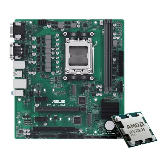 AMD Ryzen 5 PRO 7645 OEM CPU + ASUS PRO A620M-C-CSM Motherboard mATX Bundle