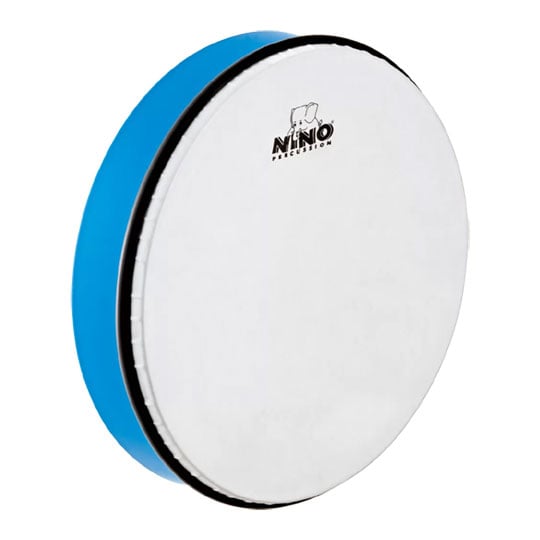 NINO Percussion Molded ABS Hand Drum, Blue - 12"