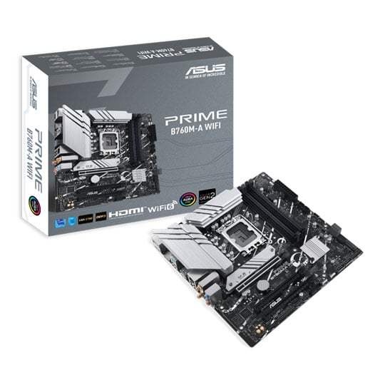 Refurbished ASUS PRIME Intel B760M-A WIFI micro-ATX Motherboard Refurbished ASUS PRIME Intel B760M-A WIFI micro-ATX Motherboard