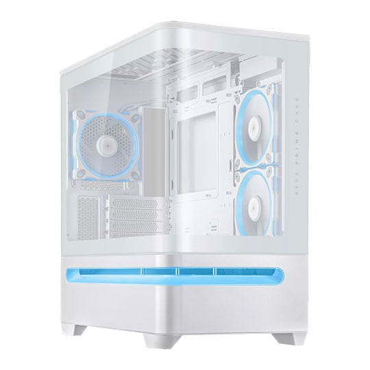 ASUS Prime AP202 ARGB Tempered Glass MicroATX Tower PC Case White