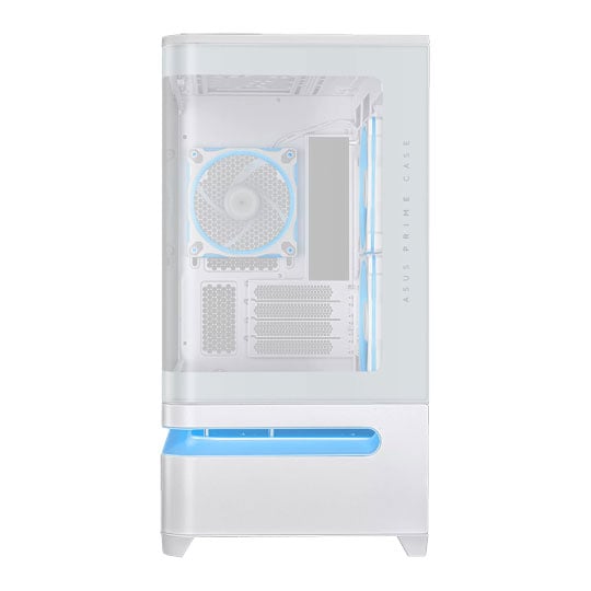 ASUS Prime AP202 ARGB Tempered Glass MicroATX Tower PC Case White : image 3
