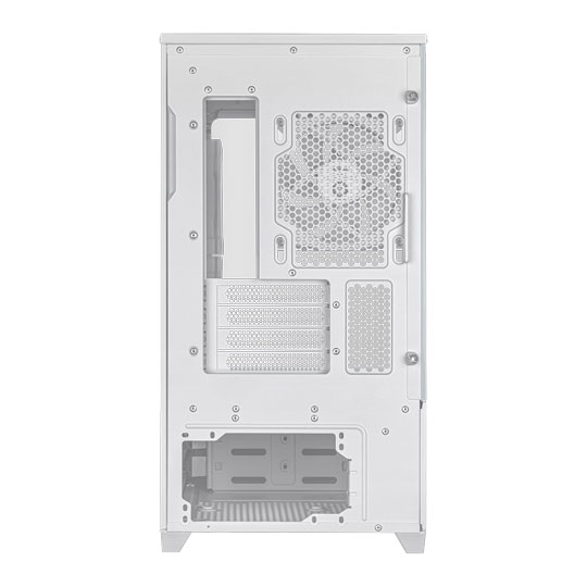 ASUS Prime AP202 ARGB Tempered Glass MicroATX Tower PC Case White : image 4