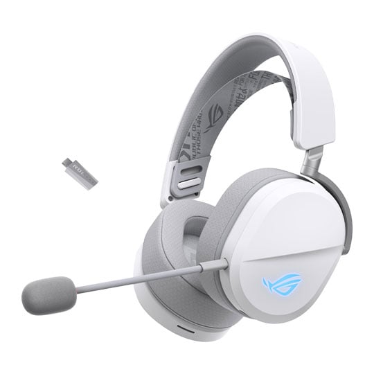 Asus ROG Pelta Wireless/Wired PC/Console Gaming Headset White Asus ROG Pelta Wireless/Wired PC/Console Gaming Headset White