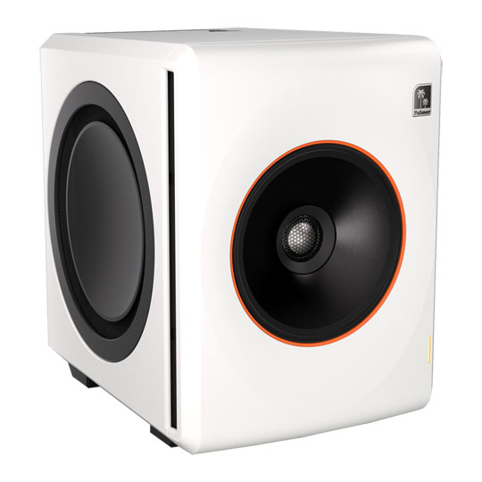 Palmer Orbit 11 - White Active Coaxial 3-way Studio Monitor, White