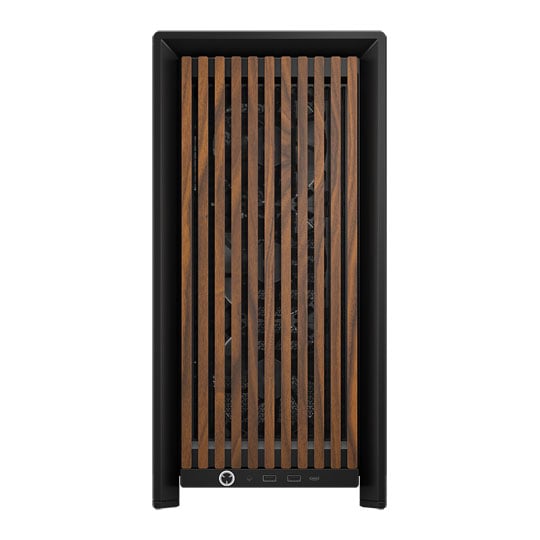 CORSAIR FRAME 4000D Wood RS Black Mid Tower Tempered Glass PC Case
