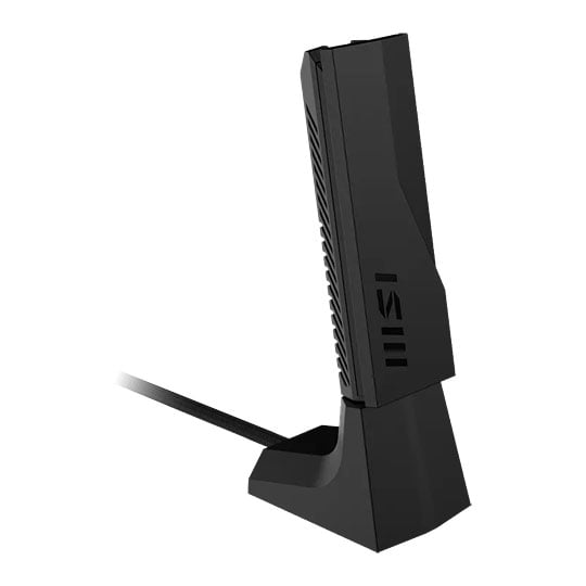 MSI BE6500 Wi-Fi 7 Tri Band USB 3.2 Gen1 Adapter with Stand MSI BE6500 Wi-Fi 7 Tri Band USB 3.2 Gen1 Adapter with Stand