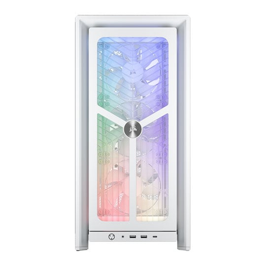 CORSAIR FRAME 4000X RS RGB White Mid Tower Tempered Glass PC Case