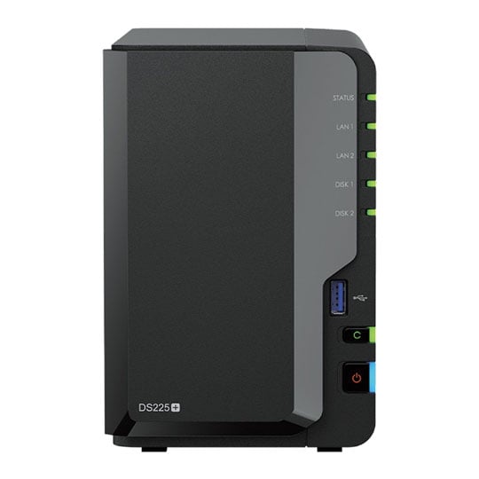 Open Box Synology DiskStation DS225+ 2 Bay Desktop NAS Enclosure