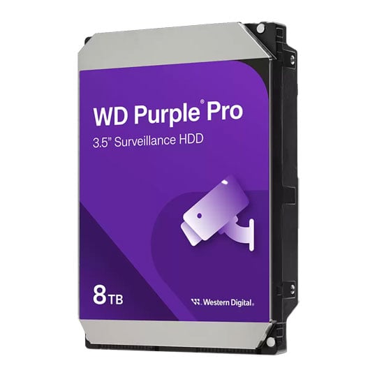 WD 8TB Purple Pro Smart Video Surveillance 3.5" SATA HDD / Hard Drive