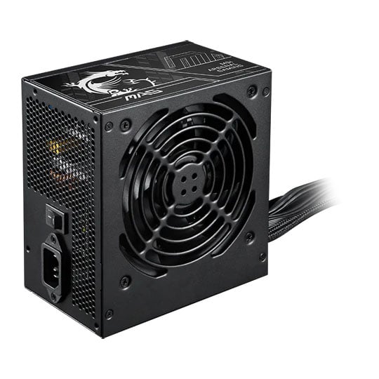 MSI MAG A650BN PCIE5 II 650W Wired 80+ Bronze ATX 3.1 Black Power Supply : image 2