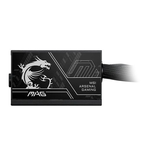 MSI MAG A650BN PCIE5 II 650W Wired 80+ Bronze ATX 3.1 Black Power Supply : image 3