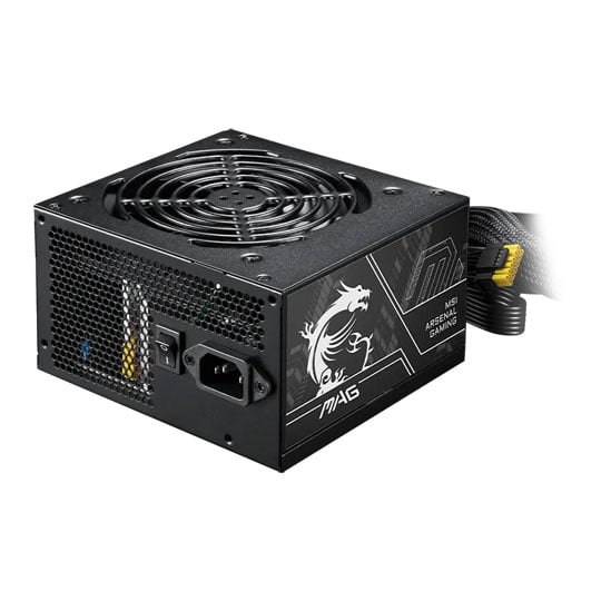 MSI MAG A650BN PCIE5 II 650W Wired 80+ Bronze ATX 3.1 Black Power Supply : image 4