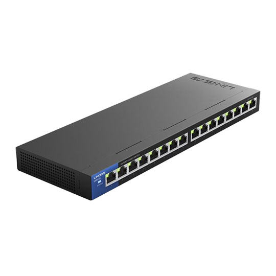Linksys LGS116P Business 16-Port Gigabit 8x PoE+ 8xGbE Unmanaged Switch