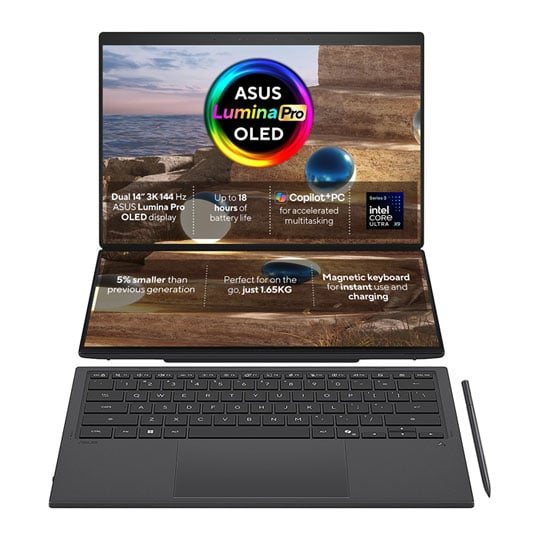 ASUS Zenbook Duo UX8407AA 14" WQXGA+ Intel Core X9 Intel Arc Graphics Laptop ASUS Zenbook Duo UX8407AA 14" WQXGA+ Intel Core X9 Intel Arc Graphics Laptop