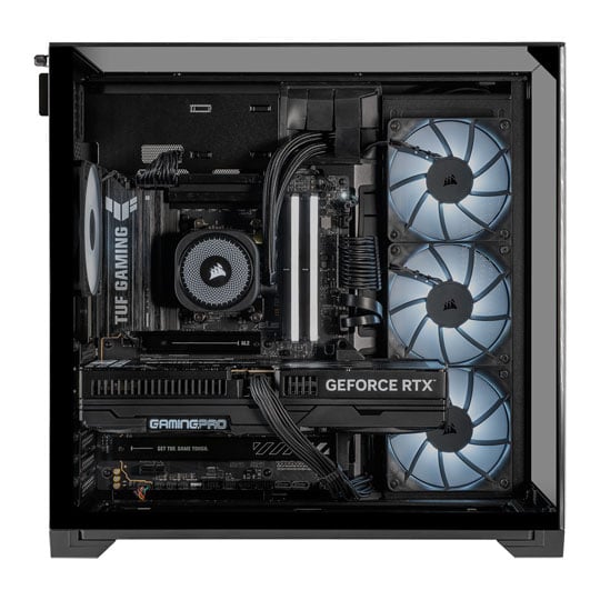 Gaming PC with NVIDIA RTX 5080  and AMD Ryzen 7 9800X3D