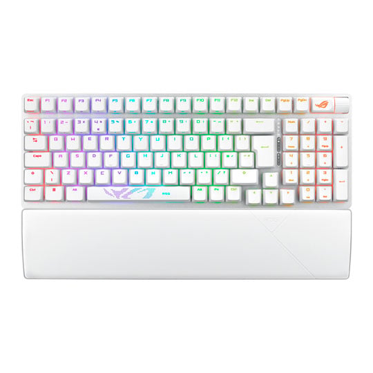 Open Box ASUS ROG Strix Scope II 96 White Wireless RGB Mechanical Gaming Keyboard : image 2