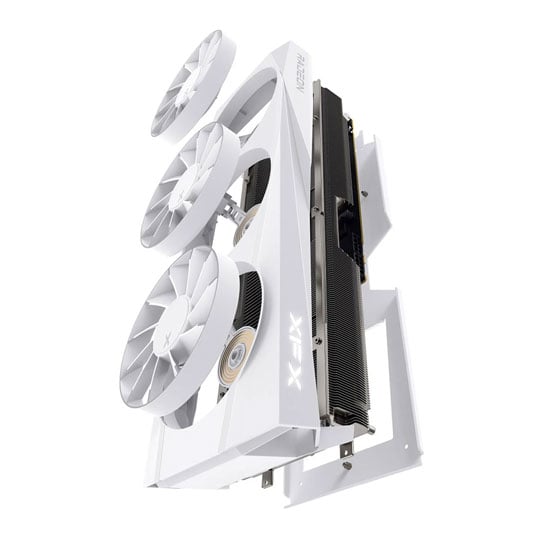 Refurbished XFX Quicksilver AMD Radeon RX 9070 XT Magnetic Air Edition 16GB Graphics Card White : image 4