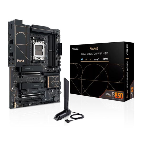 ASUS ProArt B850-CREATOR WIFI NEO AM5 DDR5 PCIe 5.0 ATX Motherboard