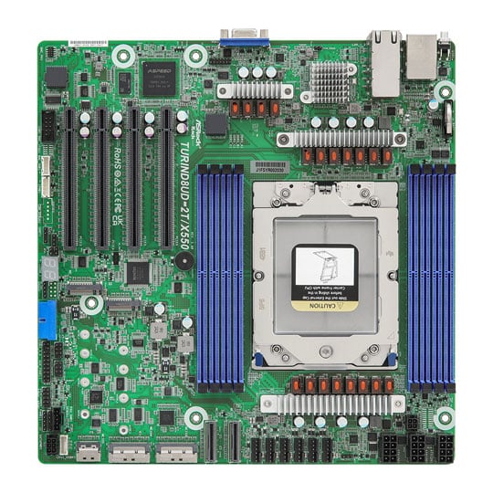 ASRock Rack TURIND8UD-2T/X550 AMD EPYC 9004 & 9005 Series Motherboard ASRock Rack TURIND8UD-2T/X550 AMD EPYC 9004 & 9005 Series Motherboard