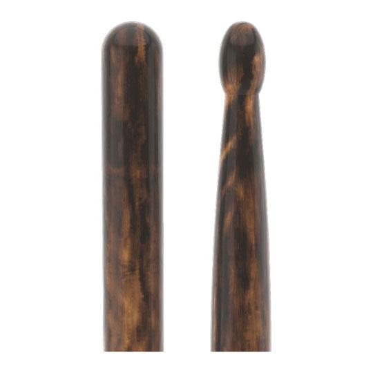 6 x Pairs - ProMark Classic Forward 747 FireGrain Hickory Drumstick, Oval Wood Tip : image 3