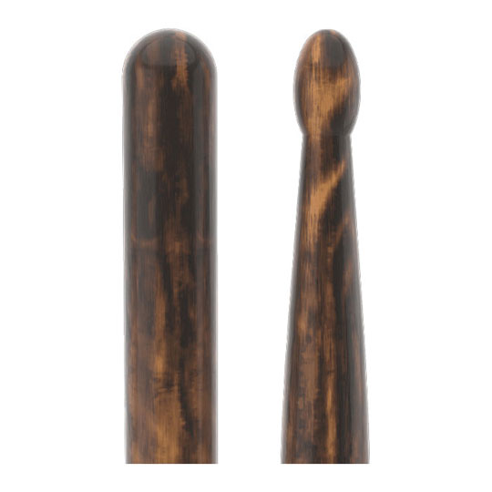 6 x Pairs - ProMark Classic Forward 5B FireGrain Hickory Drumstick, Oval Wood Tip : image 3