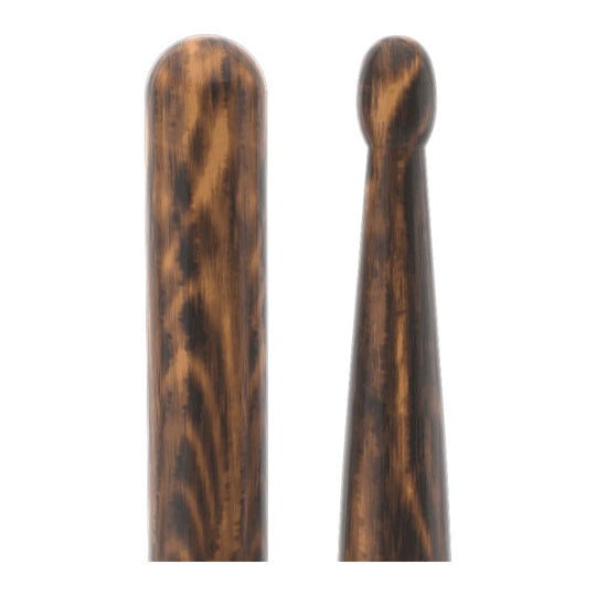 6 x Pairs - ProMark Classic Forward 2B FireGrain Hickory Drumstick, Oval Wood Tip : image 3