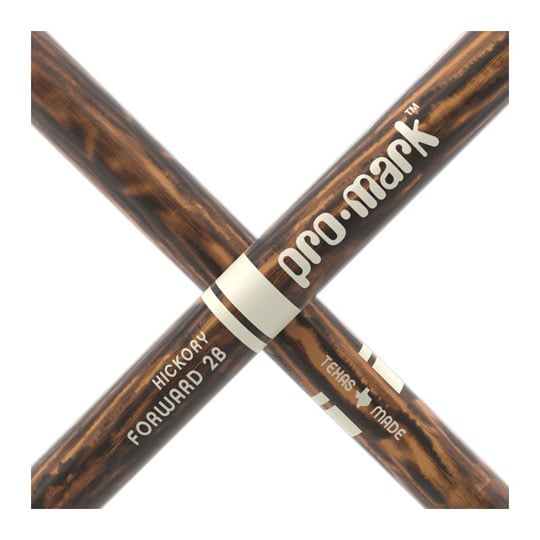 6 x Pairs - ProMark Classic Forward 2B FireGrain Hickory Drumstick, Oval Wood Tip : image 4
