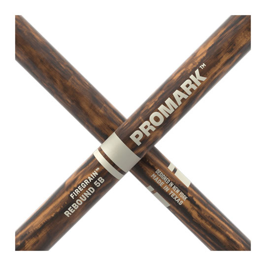 6 x Pairs - ProMark Rebound 5B FireGrain Hickory Drumstick, Acorn Wood Tip : image 4