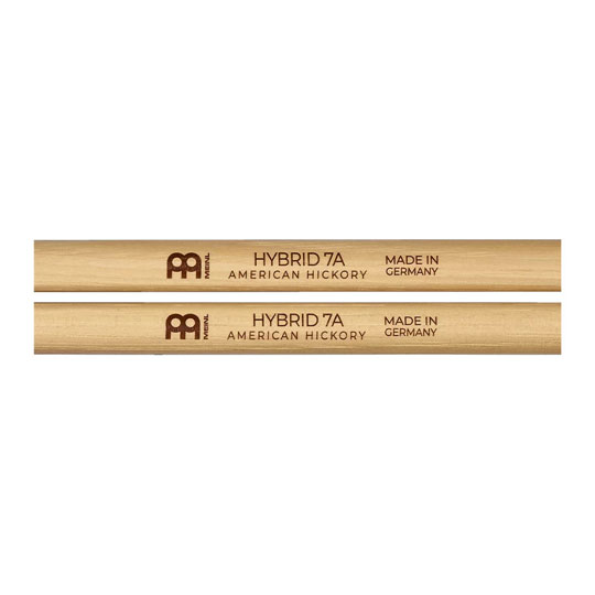 6 x Pairs - Meinl Hybrid 7A American Hickory Drumsticks SB105 : image 3