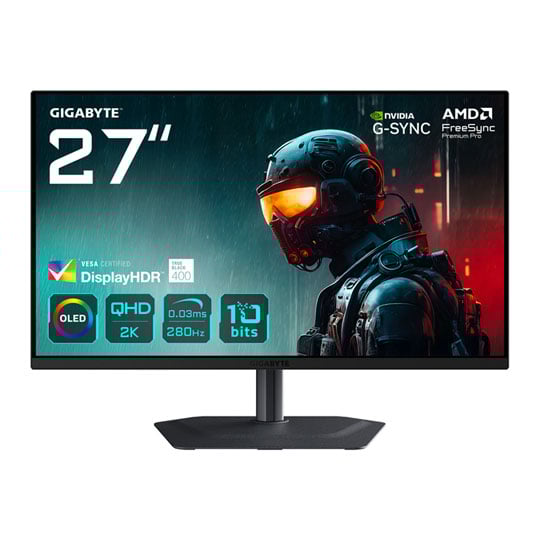 Open Box Gigabyte AORUS 27" MO27Q2A QHD 280Hz FreeSync Premium Pro QD-OLED Monitor Open Box Gigabyte AORUS 27" MO27Q2A QHD 280Hz FreeSync Premium Pro QD-OLED Monitor