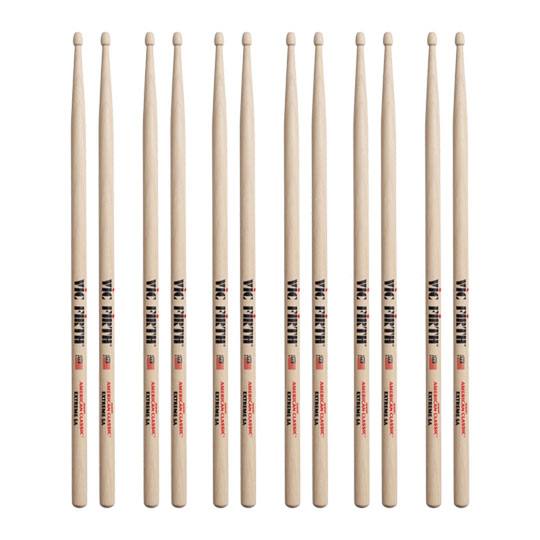 6 x Pairs - Vic Firth American Classic® Extreme 5A Drumsticks 6 x Pairs - Vic Firth American Classic® Extreme 5A Drumsticks