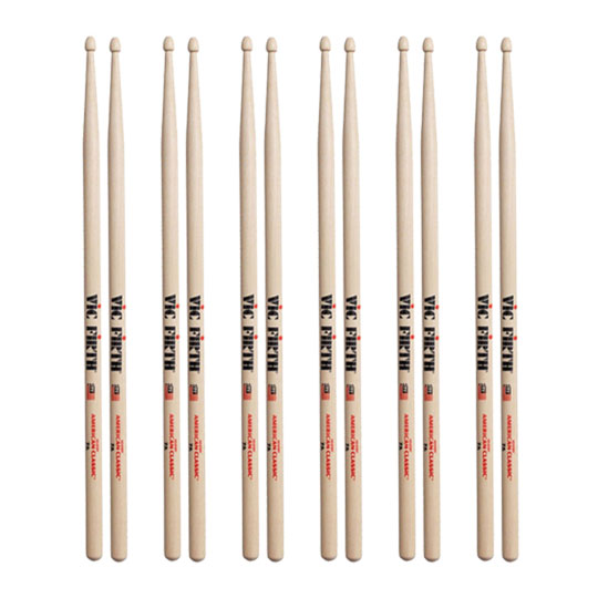 6 x Pairs - Vic Firth American Classic 7A Drumsticks
