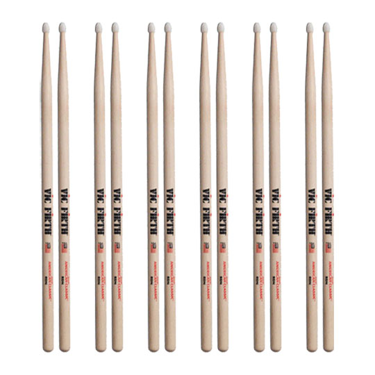 6 x Pairs Vic Firth VF-8DN Drumsticks