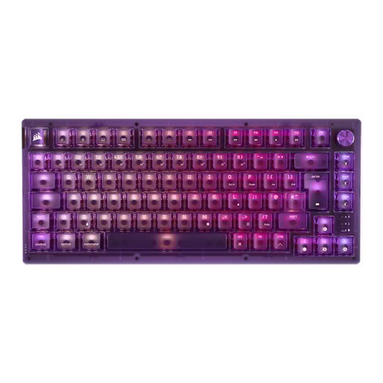 CORSAIR K65 PLUS Wireless RGB 75% Mechanical Gaming Keyboard - Atomic Purple