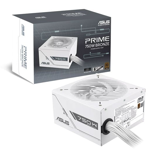 ASUS Prime 750W Bronze White 80+ Bronze Wired ATX PSU / Power Supply