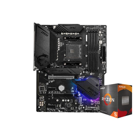 MSI MPG B550 GAMING PLUS Motherboard + AMD Ryzen 5 5700X CPU Bundle MSI MPG B550 GAMING PLUS Motherboard + AMD Ryzen 5 5700X CPU Bundle