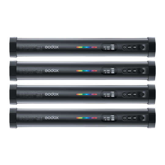 Godox TL30-K4 Bi-Colour RGB Tube Quad Kit Godox TL30-K4 Bi-Colour RGB Tube Quad Kit