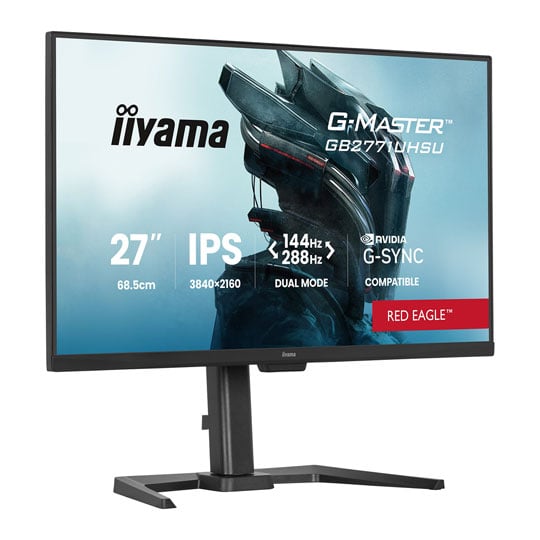 iiyama GB2771UHSU-B1 27” 4K 144Hz / 1080p 288Hz Dual Mode IPS Monitor