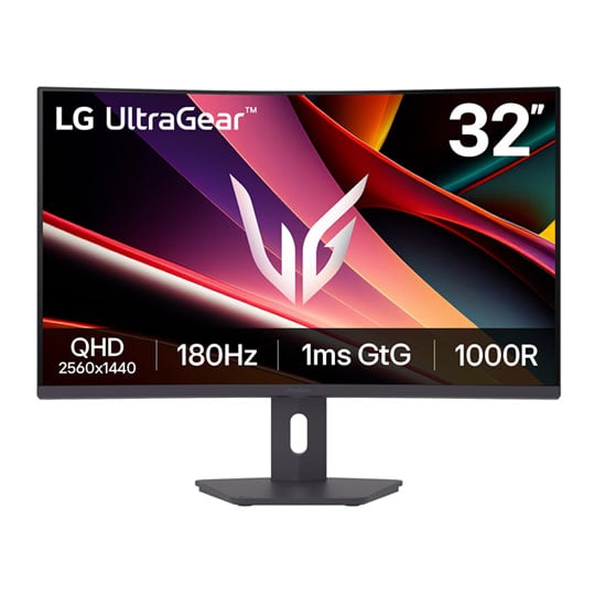 LG UltraGear™ G6 32" QHD 180Hz AMD FreeSync Curved Gaming Monitor