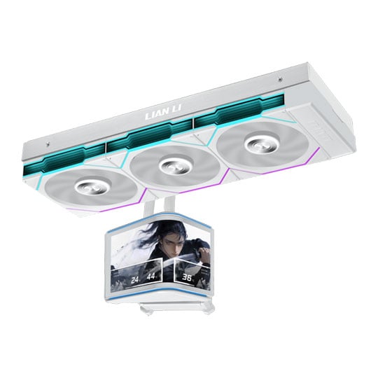 Lian Li Hydroshift II OLED Curved 360TL White All in One Liquid CPU Cooler