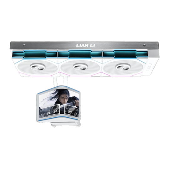 Lian Li Hydroshift II OLED Curved 360TL White All in One Liquid CPU Cooler