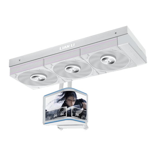 Lian Li Hydroshift II OLED Curved 360P28 White All in One Liquid CPU Cooler