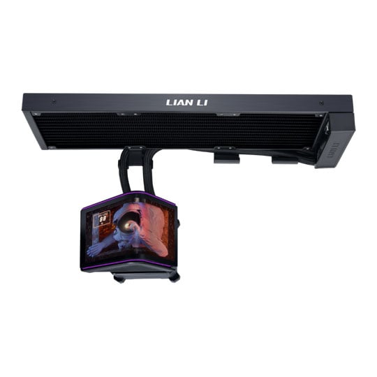 Lian Li Hydroshift II OLED Curved 360 Fanless Black All in One Liquid CPU Cooler